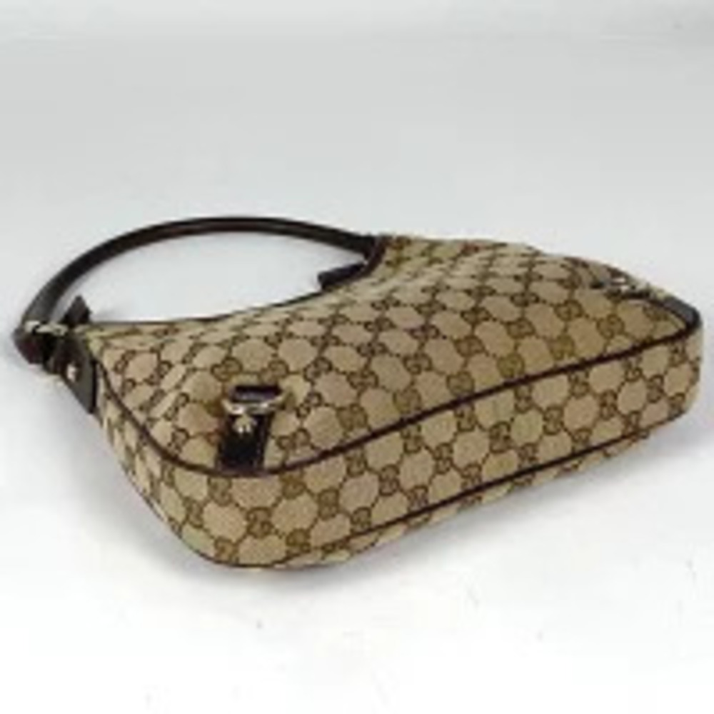 Gucci GG canvas Hobo brown bag Aby shoulder